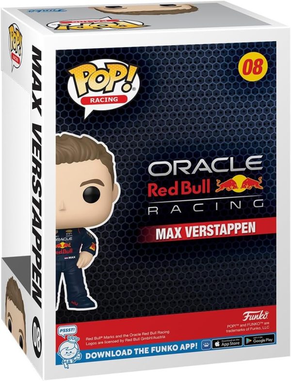 ⁦Funko Pop! Formula 1: Racing S4 - Verstappen with Helmet⁩ - الصورة ⁦3⁩