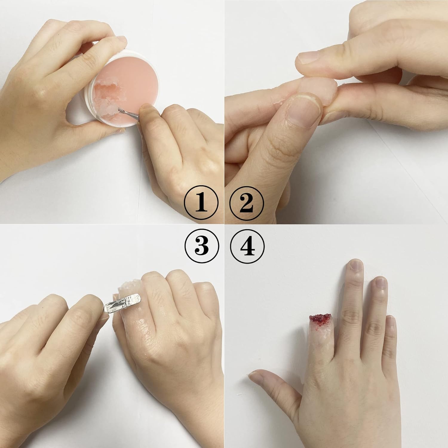 Wismee Face Paint Kit Sfx Makeup Special Effects Makeup Kit with Wound Scar Wax, Fake Scab Blood, Makeup Spatula for Halloween Cosplay Makeup Oil Based Professional Face Paint Makeup Palette Set 2 Wismee Face Paint Kit Sfx Makeup Special Effects Makeup Kit with Wound Scar Wax, Fake Scab Blood, Makeup Spatula for Halloween Cosplay Makeup Oil Based Professional Face Paint Makeup Palette Set - الصورة 2