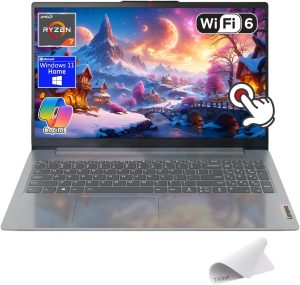 Lenovo IdeaPad Slim 3, 15.6" Full HD Touchscreen Laptop, Copilot AI PC, AMD Ryzen 7 5825U, Wi-Fi 6, Windows 11 Home, w/Mouse pad (16GB RAM | 512GB PCIe SSD)