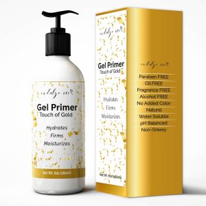 IndulgeMe Conductive Gel - Facial Hydrating Leave-On Gel Primer, Hyaluronic Acid, Collagen Peptide, Niacinamide, Vitamin E, Gold Foil