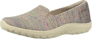 Skechers Reggae Fest - Wicker - Engineered Knit Twin Gore Slip on (Willows) Womens Loafer Flat