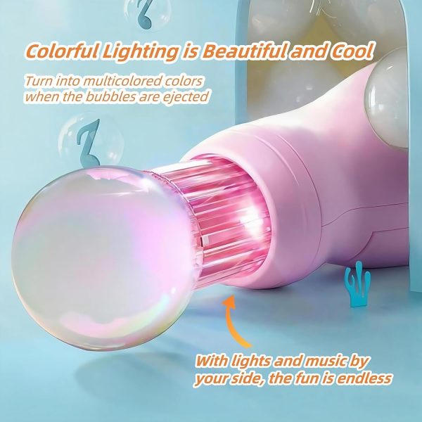 ⁦Elastic Bubble Fog Wand, Colorful Smoke Bubble Machine, Magic Bubble Machine Elastic Bubble Fog, with Elastic Smoke Effect,Interactive Fog Bubble Machines for Party, Wedding, Festival, Birthday(Pink)⁩ - الصورة ⁦4⁩