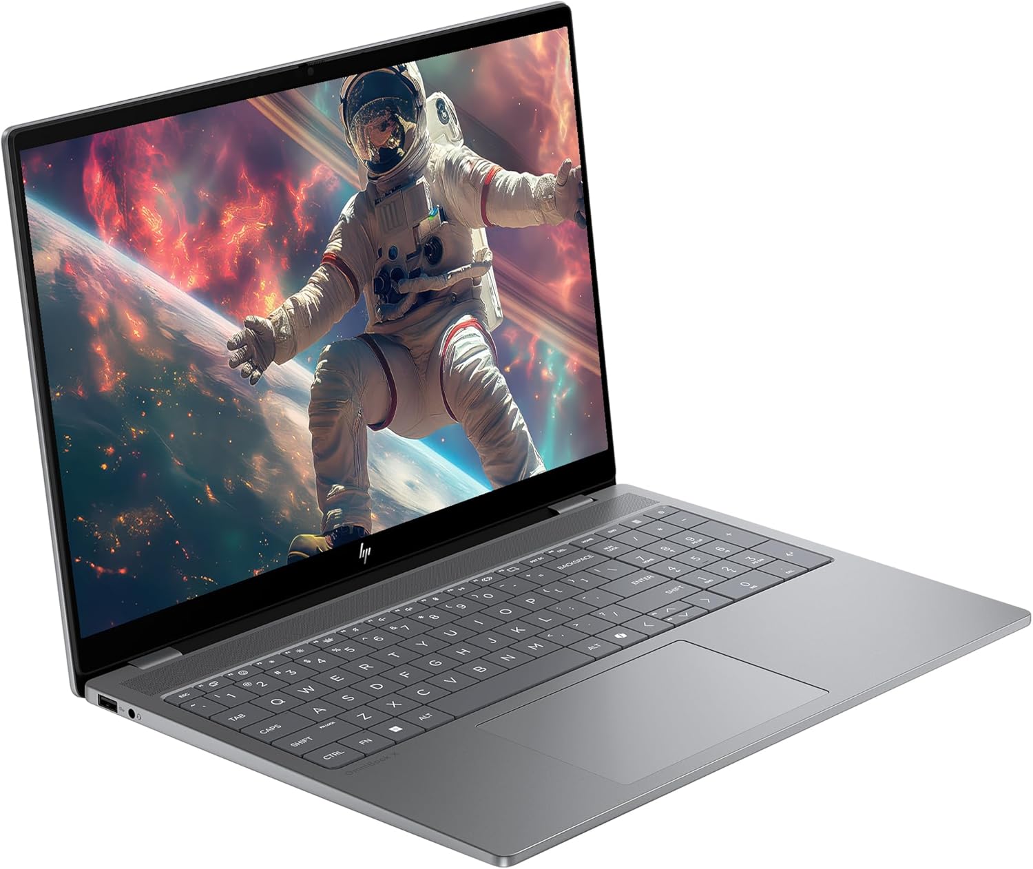 HP OmniBook X AI 16 Laptop, Intel Ultra 7-255H, 64 GB DDR5 RAM, 4 TB PCIe SSD, 16" 2K (2048x1280) OLED Touchscreen, Nvidia G-Force RTX 4050, Backlit Keyboard, W11 Pro, Meteor Silver 5 HP OmniBook X AI 16 Laptop, Intel Ultra 7-255H, 64 GB DDR5 RAM, 4 TB PCIe SSD, 16" 2K (2048x1280) OLED Touchscreen, Nvidia G-Force RTX 4050, Backlit Keyboard, W11 Pro, Meteor Silver - الصورة 5