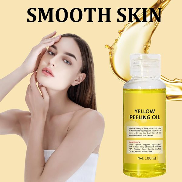 ⁦TERRIFI Yellow Peeling Oil, Skin Exfoliator and Body Oil for Glowing Skin, Pore Cleansing and Brightening Moisturizer, Ideal for Dark Spots and Smooth Texture⁩ - الصورة ⁦7⁩