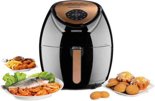 ⁦KENWOOD Digital Air Fryer XXXL 7.0L 2.5Kg 1800W With Rapid Hot Air Circulation For Frying, Grilling, Broiling, Roasting, Baking And Toasting HFP72.000BK Black⁩ - الصورة ⁦3⁩