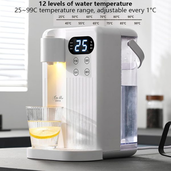 ⁦3 L Countertop Instant Hot Water Dispenser 3-Sec quick heating direct drinking machine small water purifier Adjustable Temperature，Portable Automatic Hot Water Home Office Dorm (White)⁩ - الصورة ⁦7⁩