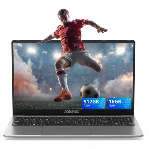 ACEMAGIC Latest 15.6 Inch Laptop, Quad-Core N-95 Processor up to 3.4GHz (Beat N5095) Laptop Computer, 16GB DDR4 512GB SSD Notebook with Metal Body Support WiFi, BT5.0