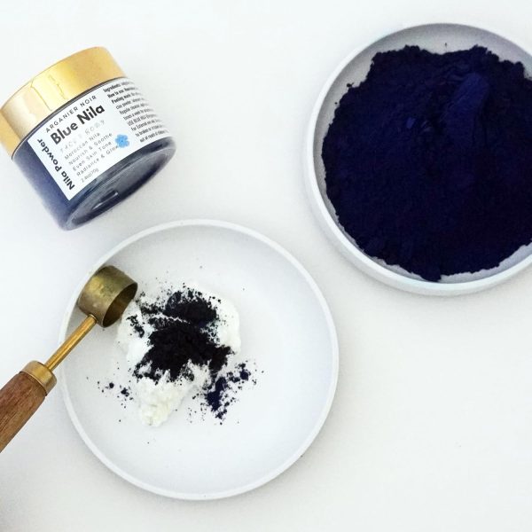 ⁦Arganier Noir Blue Nila, Moroccan Nila Powder Leaves Skin Nutrid And Radiant 80G⁩ - الصورة ⁦3⁩