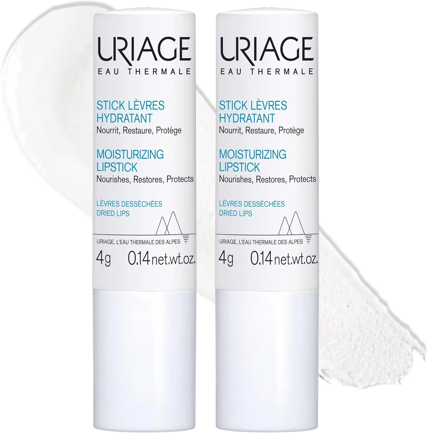 Uriage Moisturizing Lipstick 4 Gr. - 2 Pack