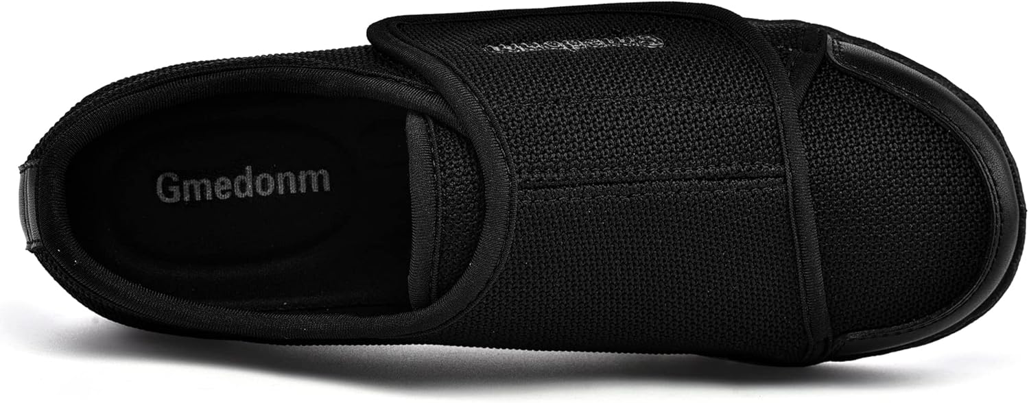 Gmedonm Women's Wide Shoes with Adjustable Lightweight for Diabetic Edema Plantar Fasciitis Bunions Arthritis Swollen Feet Air Cushion Bottom Fattening and Widening Elderly Shoes 2 Gmedonm Women's Wide Shoes with Adjustable Lightweight for Diabetic Edema Plantar Fasciitis Bunions Arthritis Swollen Feet Air Cushion Bottom Fattening and Widening Elderly Shoes - الصورة 2