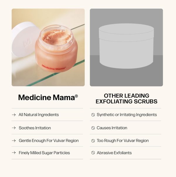 ⁦VMAGIC by Medicine Mama Grooming Polish – All-Natural Exfoliating Sugar Scrub – Preps Skin & Body for Grooming, Helps Prevent Ingrown Hairs – Brazilian Wax & Bikini Shave Aftercare – 4.5 oz⁩ - الصورة ⁦3⁩