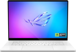 ASUS ROG Zephyrus G14 (Platinum White) Gaming Laptop | NVIDIA RTX 5050 8GB | AMD Ryzen™ 9 270 | 16GB RAM |1TB SSD |14" 3K OLED 120Hz | Win11 [GA403UH-OLED9161W]