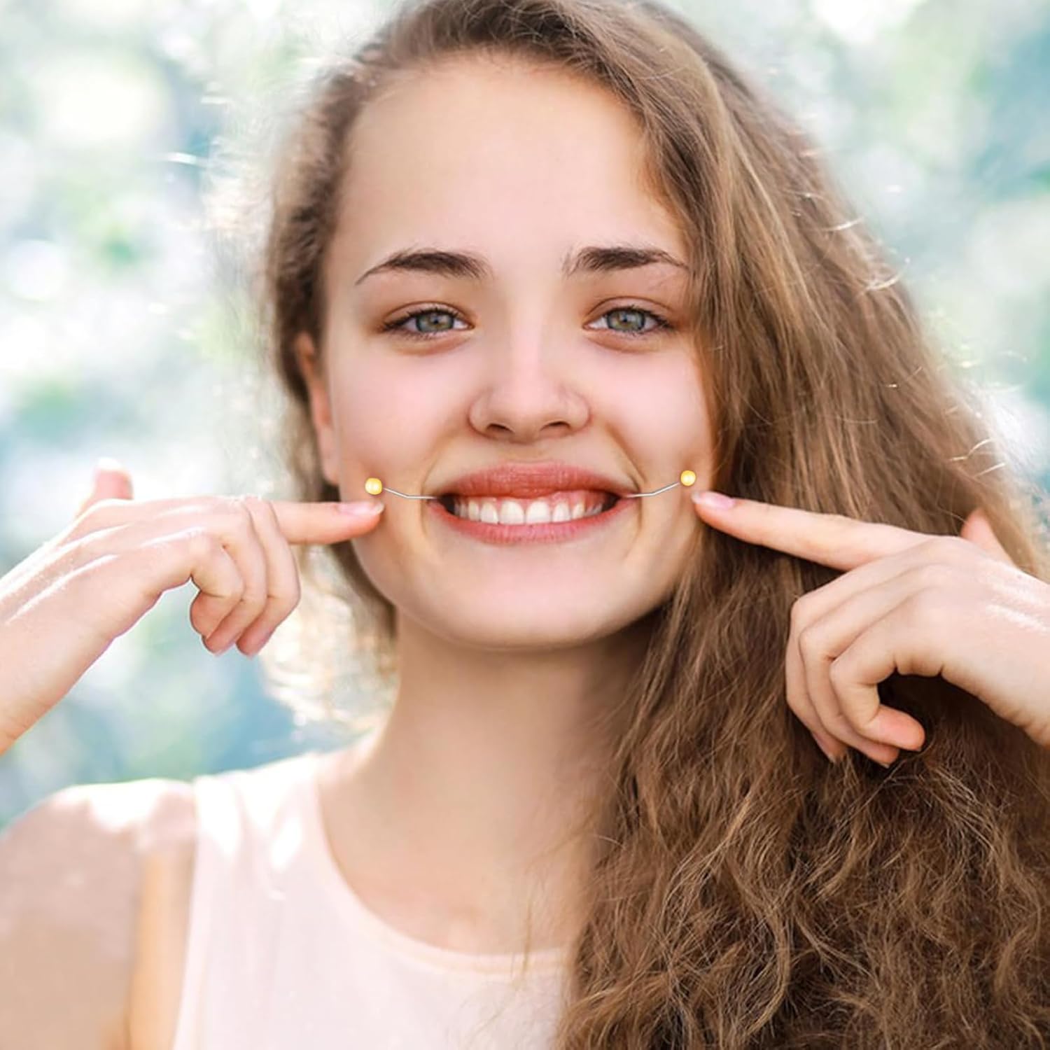 Cheek Exerciser,Fashionable Stainless Steel Muscle Trainer for Cheeks - Face Beauty Products for Smile for Studying, Working, Reading, Typing, Sleeping 2 Cheek Exerciser,Fashionable Stainless Steel Muscle Trainer for Cheeks - Face Beauty Products for Smile for Studying, Working, Reading, Typing, Sleeping - الصورة 2