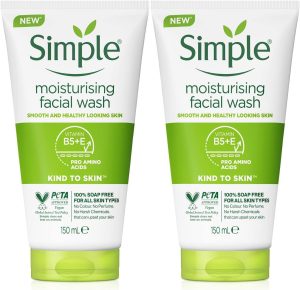 Simple Kind to Skin Moisturising Facial Wash (150ml) - Pack of 2