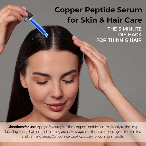 ⁦Copper Peptide GHK-Cu DIY Make Your Own Face and Hair Serum Mix with Any Skincare Product, Skin Perfection 0.5 Fl Oz, 300 Drops⁩ - الصورة ⁦11⁩