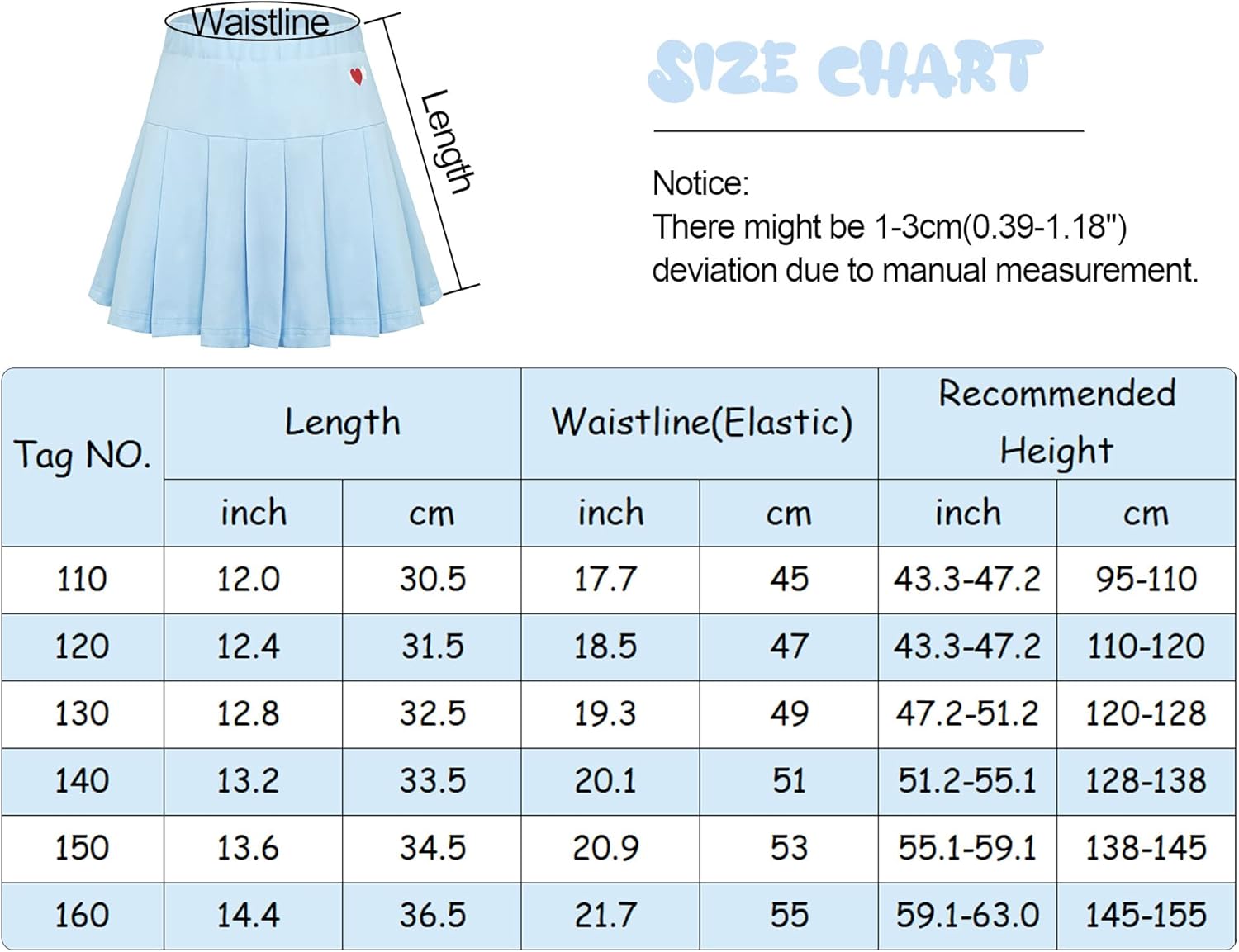 SEAUR Kids Girls Short Skirt Pleated Skater Skirt Elastic Waist Tennis Skort School Uniform Cotton Sport Skirt with Inner Shorts for 3-11 Years 6 SEAUR Kids Girls Short Skirt Pleated Skater Skirt Elastic Waist Tennis Skort School Uniform Cotton Sport Skirt with Inner Shorts for 3-11 Years - الصورة 6