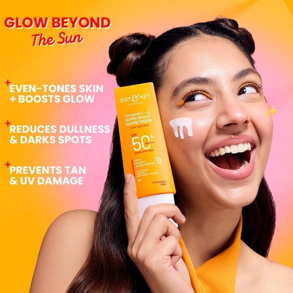 ⁦Dot & Key Vitamin C + E Super Bright Sunscreen SPF 50⁩ - الصورة ⁦4⁩