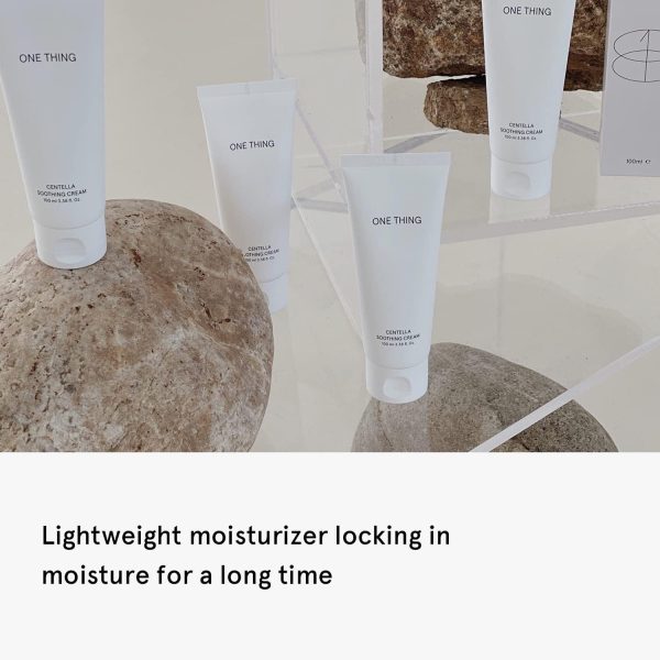 ⁦ONE THING Centella Soothing Cream 3.38 Fl Oz | CICA Beta Glucan Hydrating Calming Facial Vegan Moisturizer for All, Sensitive Skin Types, Barrier Redness Irritation Relief | Korean Skin Care⁩ - الصورة ⁦7⁩