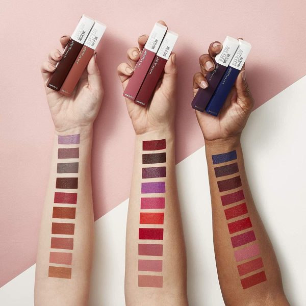 ⁦Maybelline New York Super Stay Matte Ink Lipstick, Pink - 150 Pathfinder⁩ - الصورة ⁦5⁩