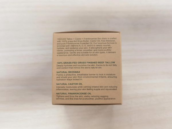 ⁦Sebum Castor Oil Frankincense Oil Balm, Natural Sebum from Grass-Fed Cattle for Skin Care, Deep Nourishing and Moisturising Moisturiser for Face and Body⁩ - الصورة ⁦11⁩