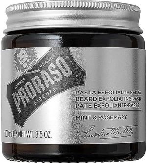 Proraso Exfoliating Beard Paste and Facial Scrub, 3.5 oz