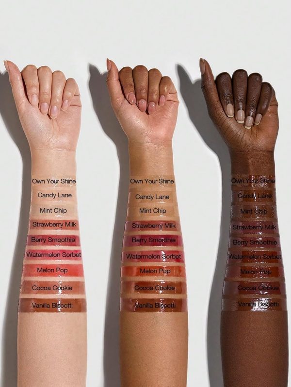 ⁦SHEGLAM Crystal Glaze Moisturising Lip Gloss Hydrating Jelly Long Lasting Waterproof Plumping Lip Gloss Vanilla Biscotti⁩ - الصورة ⁦8⁩