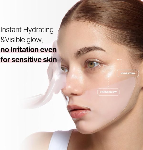 ⁦ROUND LAB Camellia Collagen Mask, 30min Hydrogel Mask, Quick Hydration, Firming&Pore Minimizing, For sensitive skin, Micro molecule collagen, Facial Mask, 34 g/1.19 Fl Oz 4ea⁩ - الصورة ⁦2⁩