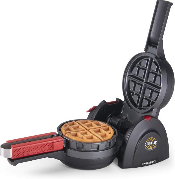 ⁦Presto 03512 Stuffler Stuffed Waffle Maker, Belgian, Large, Black⁩ - الصورة ⁦5⁩