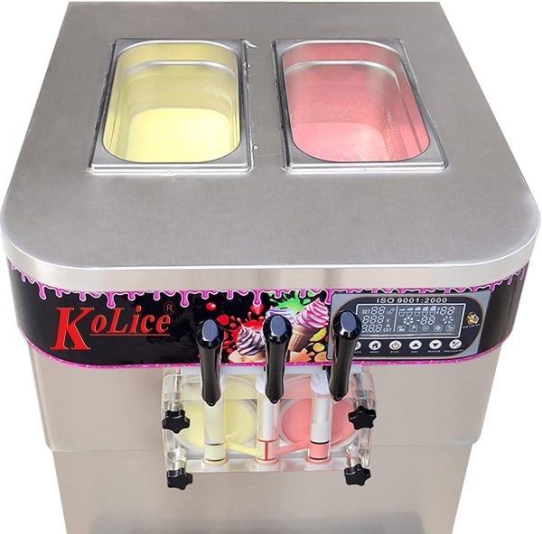 ⁦Commercial 3 Flavors Soft ice Cream Machine,Soft serve ice Cream Making Machine,ice Cream maker⁩ - الصورة ⁦2⁩