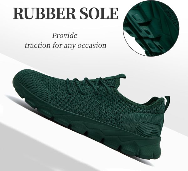 ⁦Linenghs Womens Tennis Shoes Running Sneakers Lightweight Breathable Gym Workout Fashion Sport Mesh Slip On Walking Shoes⁩ - الصورة ⁦4⁩
