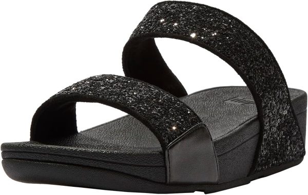 FitFlop Lulu Glitter Slides womens Lulu Glitter Slides