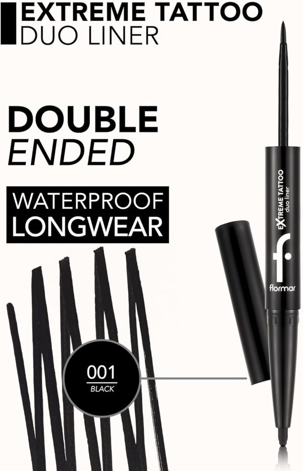 ⁦Flormar EXTREME TATTOO DUO LINER⁩ - الصورة ⁦5⁩