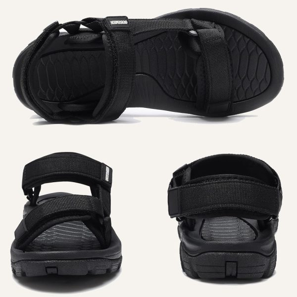 ⁦SYKT Womens Sandal Sport Sandals Open Toe Slide Sandals Ankle Strap Hiking Sandal Adjustable Velcro Arch Fit⁩ - الصورة ⁦2⁩