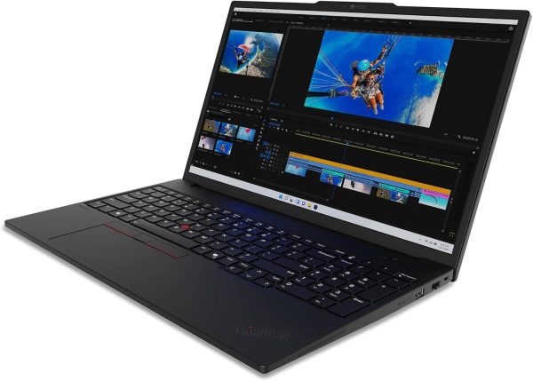 ⁦Lenovo ThinkPad P16s Gen 3, AI Ready Workstation, Intel Ultra 9 185H, 16" FHD (1920 x 1200), IPS, Anti-Glare, 64 GB DDR5 RAM, 2 TB SSD, 5MP RGB+IR Camera, WWAN 4G SIM Card/eSIM, Win 11 Pro - Black⁩ - الصورة ⁦3⁩