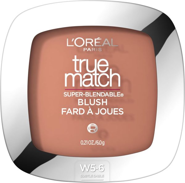 L'Oreal True Match Super-Blendable Blush, Warm, Subtle Sable, 0.21 oz