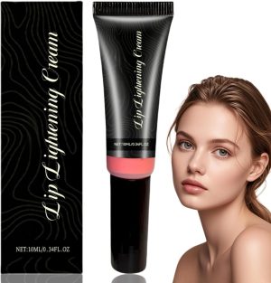 Brightening Lip Balm for Smo/kers and Non-Smo/kers,Lip Lightening Cream for Dark Lips,Lip Plumping Lip Gloss,Lip Lightening Scrub Balm,Natural Ingredients,Refreshing and Not Sticky,Deep Moisturizing