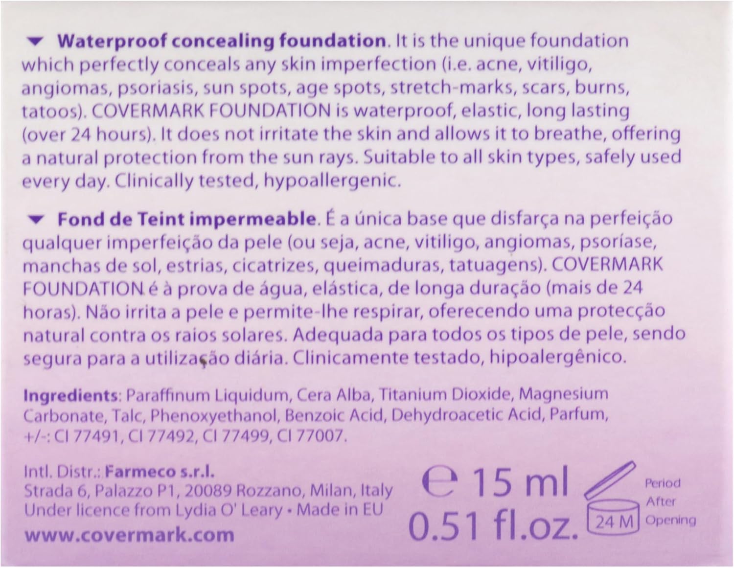 Covermark Shade 4 Foundation 7 Covermark Shade 4 Foundation - الصورة 7