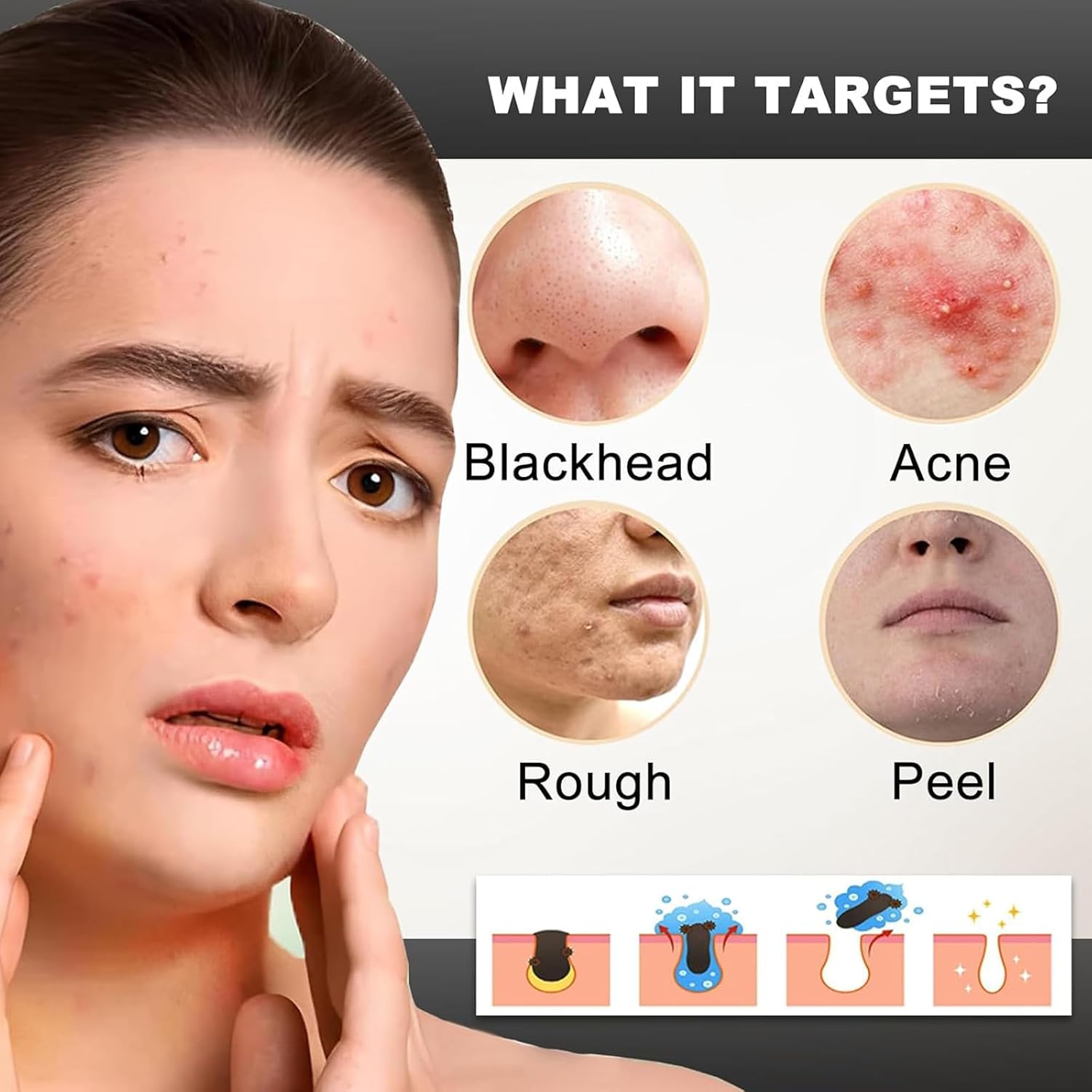 Black and White Rice Face Exfoliantor, Black and White Rice Peeling Ampoule, Rice Exfoliant, Soft Exfoliating Face Exfoliator, Hydrating Formula for All Skin Types 5 Black and White Rice Face Exfoliantor, Black and White Rice Peeling Ampoule, Rice Exfoliant, Soft Exfoliating Face Exfoliator, Hydrating Formula for All Skin Types - الصورة 5