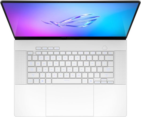 ⁦Asus ROG Zephyrus G16" 2.5K (2560 x 1600) GU605WI-R9321G, AMD Ryzen AI 9 HX370 up to 50TOPS, 12-Core, RTX4070 (8GB GGR6), 32GB RAM DDR5,1TB PCIe NVMe,Backlit Key 1-Zone RGB,ROG Sleeve,Win 11.White⁩ - الصورة ⁦2⁩