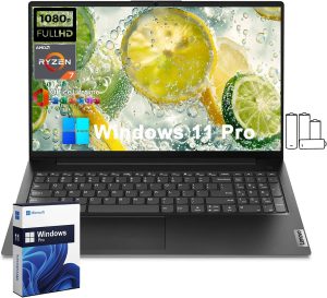 Lenovo V15 15.6" FHD Business Laptop [Windows 11 Pro], AMD Ryzen 7 7730U (Beat Intel i7-1355U), 40GB RAM, 1TB SSD, Office Lifetime License, Numeric Keypad, Wi-Fi 6, Bluetooth, HDMI, RJ-45, w/Battery