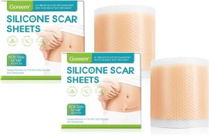 Goreem Silicone Scar Sheets for Keloid & Burns (1.5 Meter*2) Grade Soft Silicone Gel Tape for Scar Removal - Painless Solution for Scars, Acne Scars & Wound Care