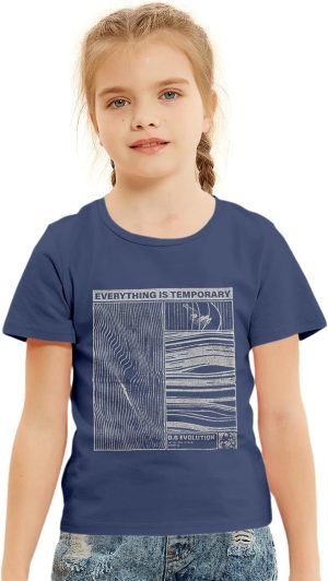 Lauren Smith Girls' Summer Tees Collection – Trendy and Comfortable Cotton-Lycra T-Shirts