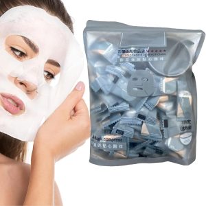 FUIN 100PCS Compressed Facial Mask, Disposable Beauty DIY Cosmetic Compressed Facial Mask, Skin Care Natural Face Sheet Mask Paper Skin Care Wrapped Masks with Mask Bowl