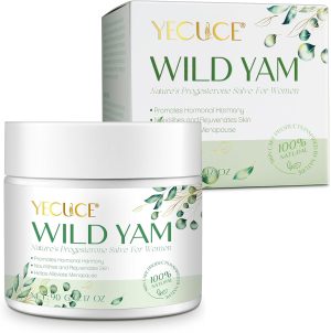 Wild Yam 90g, All Natural Body Moisturiser, Firming, Wild Yam Cream Hormone Balancing, Anti-Wrinkle, Soothing, Women's Dry Skin Skin Cream, Relieves Premenstrual Syndrome and Menopausal Symptoms
