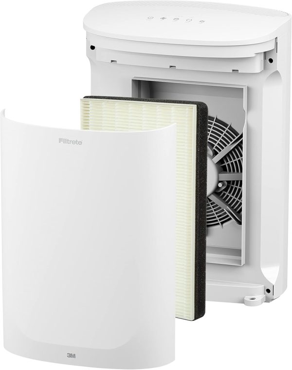 ⁦3M FILTRETE FAP-C03-WS-2G Room Air Purifier, Captures 99% of Airborne particles, allergen reduction, up to 66 square meters. Ideal for medium Office, Bedroom, Kitchen. 1 unit/CTN⁩ - الصورة ⁦3⁩