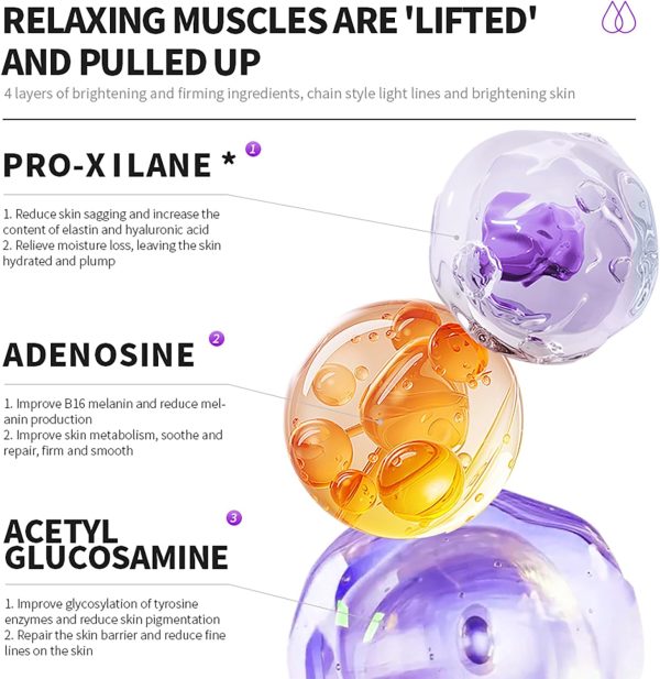 ⁦Skindilys Australia Pro-Xilane Anti-Aging Face Cream 30g / Firm Skin, Reduce Wrinkles, Ceramides and Multi-Weight Hyaluronic Acids Restore Moisture, Strengthen Barrier, Smooth Texture, Protect Skin⁩ - الصورة ⁦5⁩