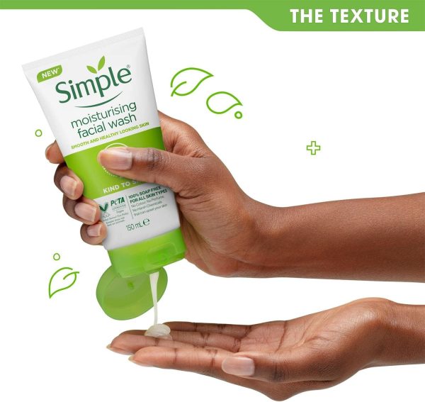 ⁦Simple Kind to Skin Moisturising Facial Wash (150ml) - Pack of 2⁩ - الصورة ⁦5⁩