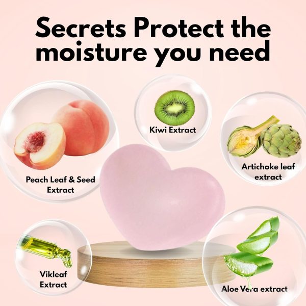 ⁦Pelican 3Pk Hip Care Scrub Soap, Exfoliating Soap for Butt, Elbow, Back, Knee, Armpit & Barefoot Feet, Peach Scent, Each 2.8 oz/80G⁩ - الصورة ⁦3⁩