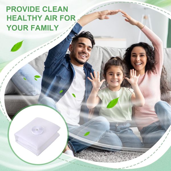 ⁦THE WHITE SHOP Air Vent Filter, 23.5" X 118" Vent Filters Paper Anti Dust Net Strainer Air Conditioner Vent Filtration Air Quality Improvement Filter Replacement For HVAC AC And Heating Intake⁩ - الصورة ⁦7⁩