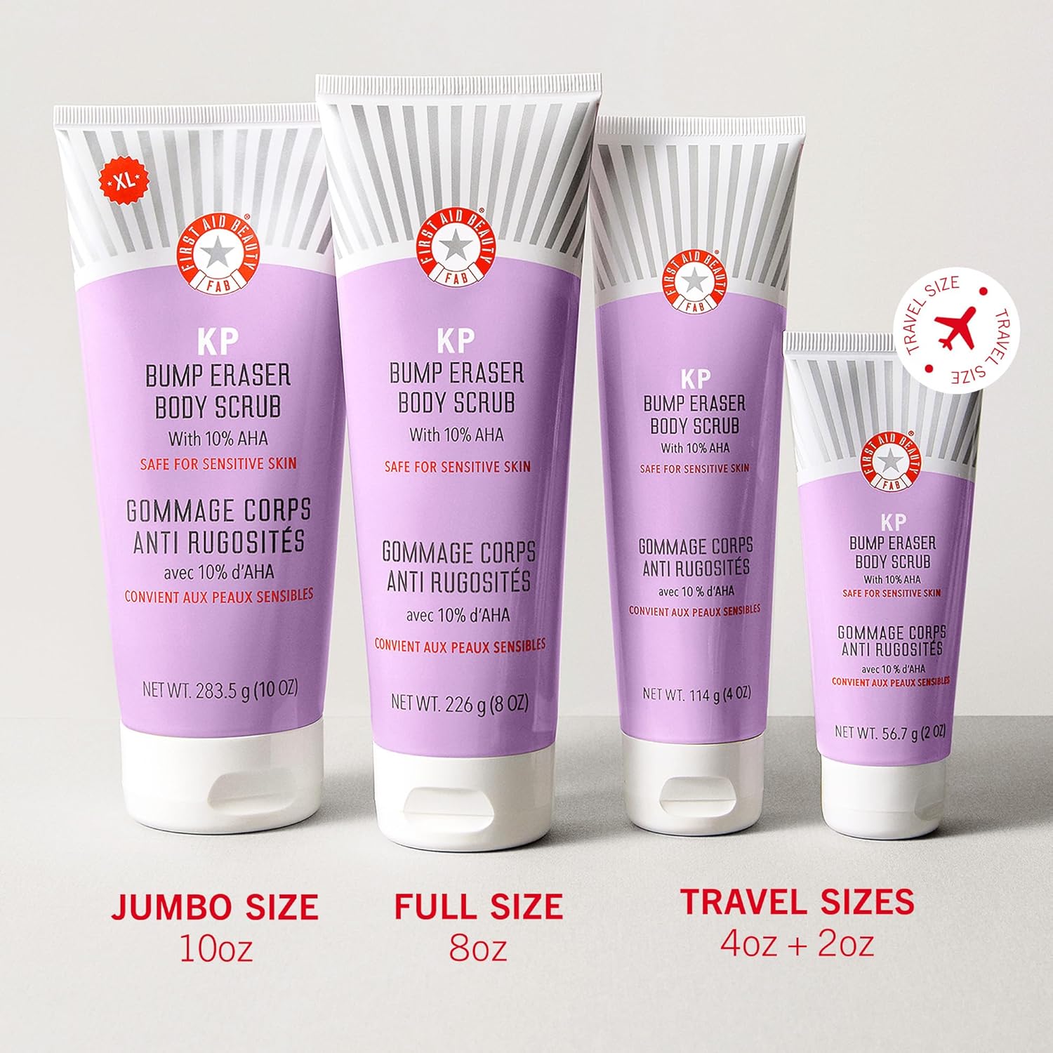 First Aid Beauty KP Bump Eraser Body Scrub Exfoliant for Keratosis Pilaris with 10% AHA – 8 oz + Bonus 1 oz Travel Size Tube 10 First Aid Beauty KP Bump Eraser Body Scrub Exfoliant for Keratosis Pilaris with 10% AHA – 8 oz + Bonus 1 oz Travel Size Tube - الصورة 10